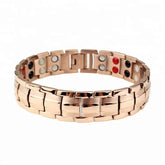 Bio Magnetic Anti-Radiation Therapy Bracelet rose gold color