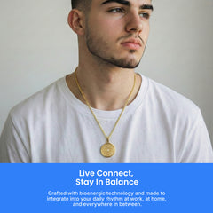 EMF Protection Necklace - Quantum Energy Pendant with Magnets