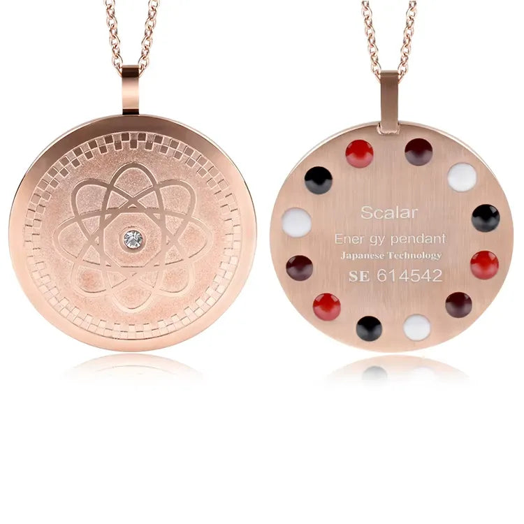 Anti radiation emf protection pendant Neklace front and back Design