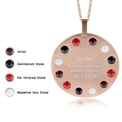 Germanium Far infrared stones used in Anti radiation emf protection pendant Neklace