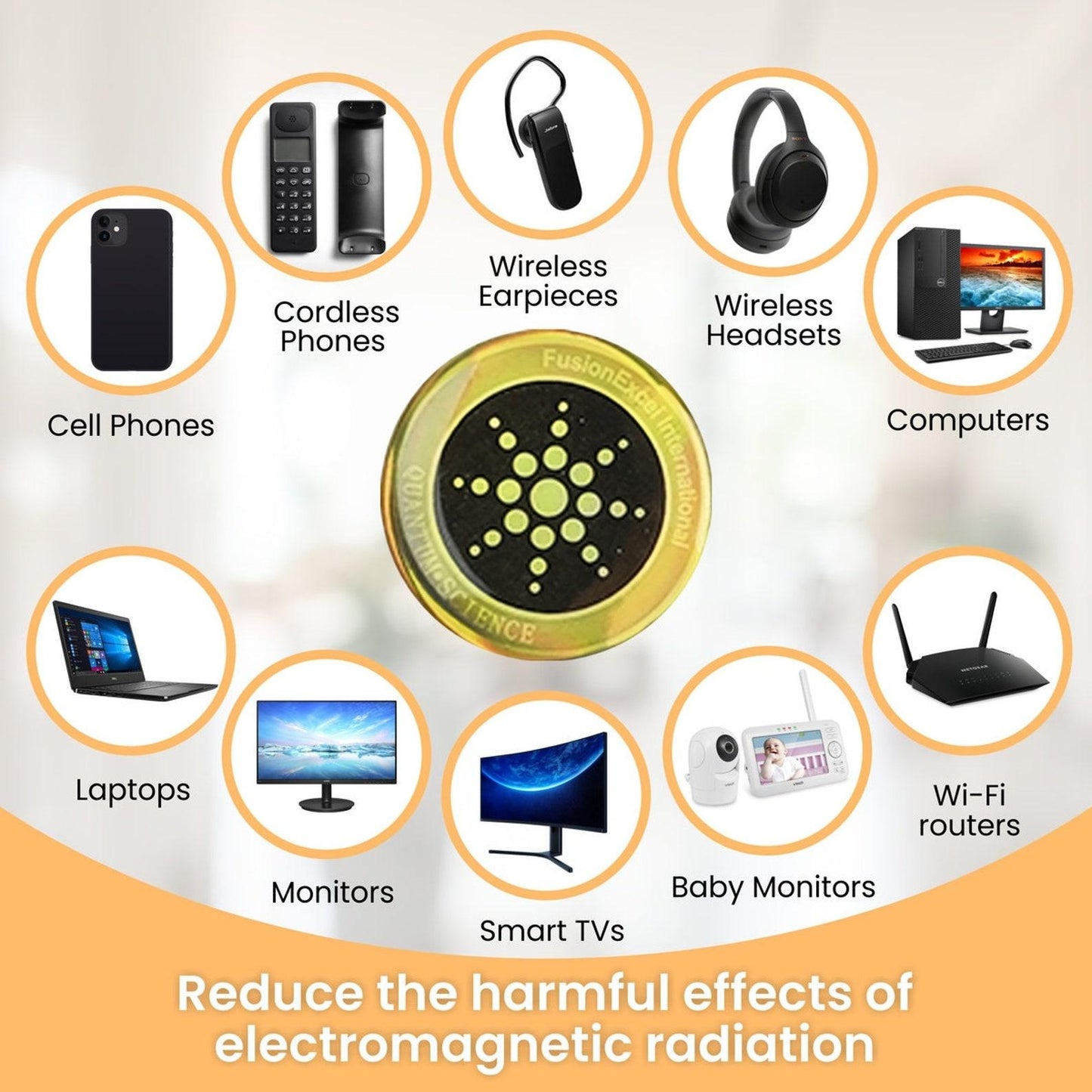 EMF Protection Anti-Radiation stickers for Phone laptop Ipad